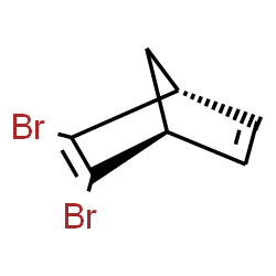 ChemSpider 2D Image | (1R,4S)-2,3-Dibromobicyclo[2.2.1]hepta-2,5-diene | C7H6Br2