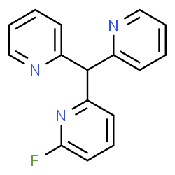 ChemSpider 2D Image | 2-(Di-2-pyridinylmethyl)-6-fluoropyridine | C16H12FN3