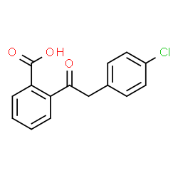 ChemSpider 2D Image | 2-((4-chlorophenyl)acetyl)benzoic acid | C15H11ClO3