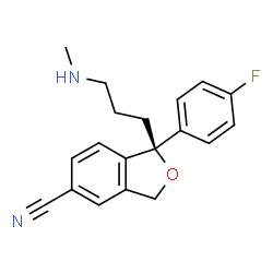 ChemSpider 2D Image | Desmethylescitalopram | C19H19FN2O