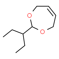 ChemSpider 2D Image | 2-(Pentan-3-yl)-4,7-dihydro-1,3-dioxepine | C10H18O2
