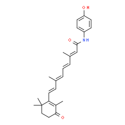 ChemSpider 2D Image | 15-[(4-Hydroxyphenyl)amino]-4-oxoretinal | C26H31NO3