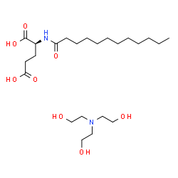 ChemSpider 2D Image | TRIETHANOLAMINE LAUROYL GLUTAMATE | C23H46N2O8