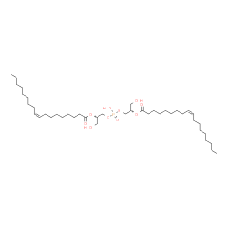 ChemSpider 2D Image | (Hydroxyphosphoryl)bis[oxy(2S)-3-hydroxy-1,2-propanediyl] (9Z,9'Z)bis(-9-octadecenoate) | C42H79O10P
