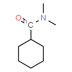 ChemSpider 2D Image | N,N-Dimethylcyclohexane(~11~C)carboxamide | C811CH17NO