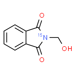 ChemSpider 2D Image | 2-(Hydroxymethyl)(~15~N)-1H-isoindole-1,3(2H)-dione | C9H715NO3