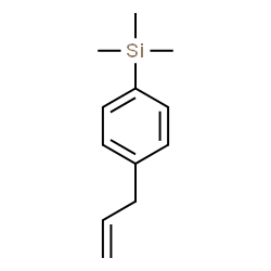 ChemSpider 2D Image | (4-Allylphenyl)(trimethyl)silane | C12H18Si