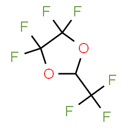 ChemSpider 2D Image | 4,4,5,5-Tetrafluoro-2-(trifluoromethyl)-1,3-dioxolane | C4HF7O2