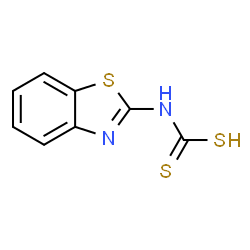 ChemSpider 2D Image | 1,3-Benzothiazol-2-ylcarbamodithioic acid | C8H6N2S3