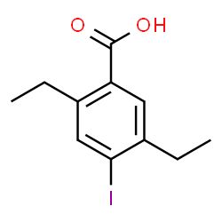 ChemSpider 2D Image | 2,5-Diethyl-4-iodobenzoic acid | C11H13IO2