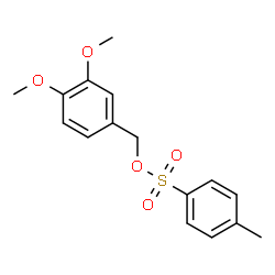 ChemSpider 2D Image | 3,4-Dimethoxybenzyl 4-methylbenzenesulfonate | C16H18O5S