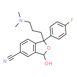 ChemSpider 2D Image | 3-Hydroxy citalopram | C20H21FN2O2