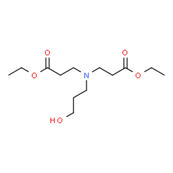 ChemSpider 2D Image | Diethyl 3,3'-[(3-hydroxypropyl)imino]dipropanoate | C13H25NO5