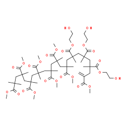 ChemSpider 2D Image | 4,6,8-Tris(2-hydroxyethyl) 2,10,12,14,16,18,20,22-octamethyl 4,6,8,10,12,14,16,18,20,22-decamethyl-1-tricosene-2,4,6,8,10,12,14,16,18,20,22-undecacarboxylate | C58H94O25