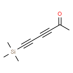 ChemSpider 2D Image | 6-(Trimethylsilyl)-3,5-hexadiyn-2-one | C9H12OSi