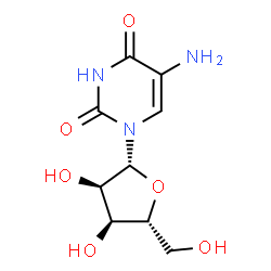 ChemSpider 2D Image | 5-Aminouridine | C9H13N3O6