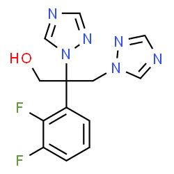ChemSpider 2D Image | 2-(2,3-Difluorophenyl)-2,3-di(1H-1,2,4-triazol-1-yl)-1-propanol | C13H12F2N6O