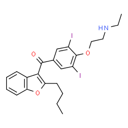 ChemSpider 2D Image | Desethylamiodarone | C23H25I2NO3