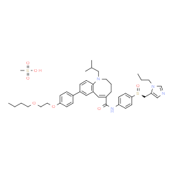 ChemSpider 2D Image | Cenicriviroc mesylate | C42H56N4O7S2