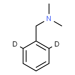 ChemSpider 2D Image | N,N-Dimethyl-1-[(2,6-~2~H_2_)phenyl]methanamine | C9H11D2N