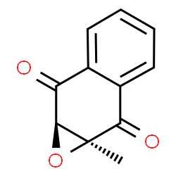 ChemSpider 2D Image | (1aS,7aR)-1a-Methyl-1a,7a-dihydronaphtho[2,3-b]oxirene-2,7-dione | C11H8O3