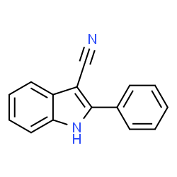 ChemSpider 2D Image | 2-Phenyl-1H-indole-3-carbonitrile | C15H10N2