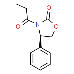 ChemSpider 2D Image | (R)-4-Phenyl-3-propionyloxazolidin-2-one | C12H13NO3
