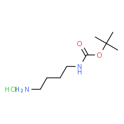 ChemSpider 2D Image | BOC-1,4-DIAMINOBUTANE HYDROCHLORIDE | C9H21ClN2O2