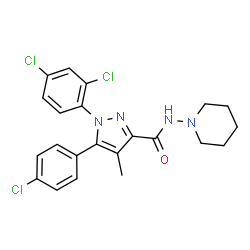 ChemSpider 2D Image | rimonabant | C22H21Cl3N4O
