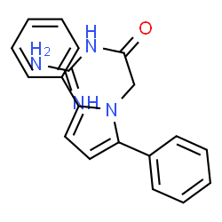 ChemSpider 2D Image | N-(2-(2,5-diphenyl-pyrrol-1-yl)-acetyl)guanidine | C19H18N4O