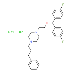 ChemSpider 2D Image | Vanoxerine hydrochloride | C28H34Cl2F2N2O