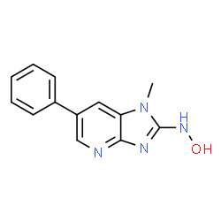 ChemSpider 2D Image | 2-(Hydroxyamino)-1-methyl-6-phenylimidazo[4,5-b]pyridine | C13H12N4O