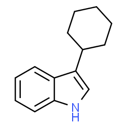 ChemSpider 2D Image | 3-Cyclohexyl-1H-indole | C14H17N