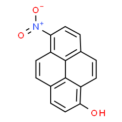 ChemSpider 2D Image | 6-Nitro-1-pyrenol | C16H9NO3