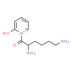 ChemSpider 2D Image | 1-(2,6-Diaminohexanoyl)-2-hydroxypyridinium | C11H18N3O2