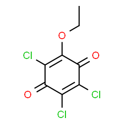 ChemSpider 2D Image | 2,3,5-Trichloro-6-ethoxy-1,4-benzoquinone | C8H5Cl3O3