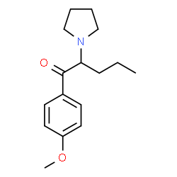 ChemSpider 2D Image | 4'-Methoxy-α-pyrrolidinopentiophenone | C16H23NO2