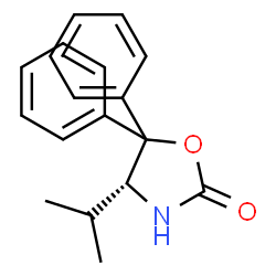 ChemSpider 2D Image | (R)-4-Isopropyl-5,5-diphenyloxazolidin-2-one | C18H19NO2