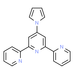 ChemSpider 2D Image | 4'-(1H-Pyrrol-1-yl)-2,2':6',2''-terpyridine | C19H14N4