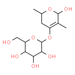 ChemSpider 2D Image | 6-Hydroxy-2,5-dimethyl-3,6-dihydro-2H-pyran-4-yl hexopyranoside | C13H22O8