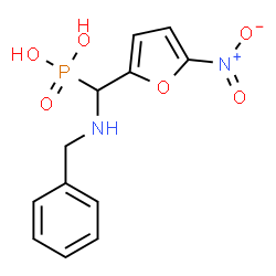 ChemSpider 2D Image | [(Benzylamino)(5-nitro-2-furyl)methyl]phosphonic acid | C12H13N2O6P