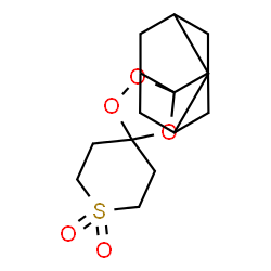 ChemSpider 2D Image | Tetrahydrodispiro[thiopyran-4,3'-[1,2,4]trioxolane-5',2''-tricyclo[3.3.1.1~3,7~]decane] 1,1-dioxide | C15H22O5S