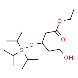 ChemSpider 2D Image | Ethyl 5-hydroxy-3-[(triisopropylsilyl)oxy]pentanoate | C16H34O4Si