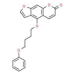 ChemSpider 2D Image | 5-(4-Phenoxybutoxy)psoralen | C21H18O5