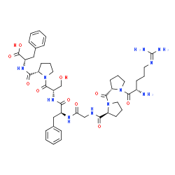 ChemSpider 2D Image | 1-8-Bradykinin | C44H61N11O10