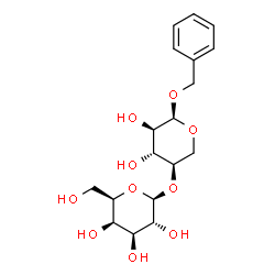 ChemSpider 2D Image | Benzyl 4-O-beta-D-galactopyranosyl-alpha-D-xylopyranoside | C18H26O10