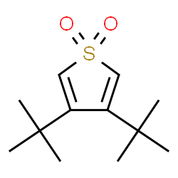 ChemSpider 2D Image | 3,4-Bis(2-methyl-2-propanyl)thiophene 1,1-dioxide | C12H20O2S