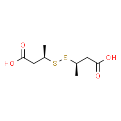 ChemSpider 2D Image | (3R,3'R)-3,3'-Disulfanediyldibutanoic acid | C8H14O4S2