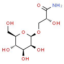 ChemSpider 2D Image | (2R)-2-Hydroxy-3-(beta-D-mannopyranosyloxy)propanamide | C9H17NO8