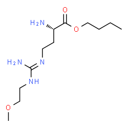 ChemSpider 2D Image | Butyl (2S)-2-amino-4-[(E)-{amino[(2-methoxyethyl)amino]methylene}amino]butanoate | C12H26N4O3
